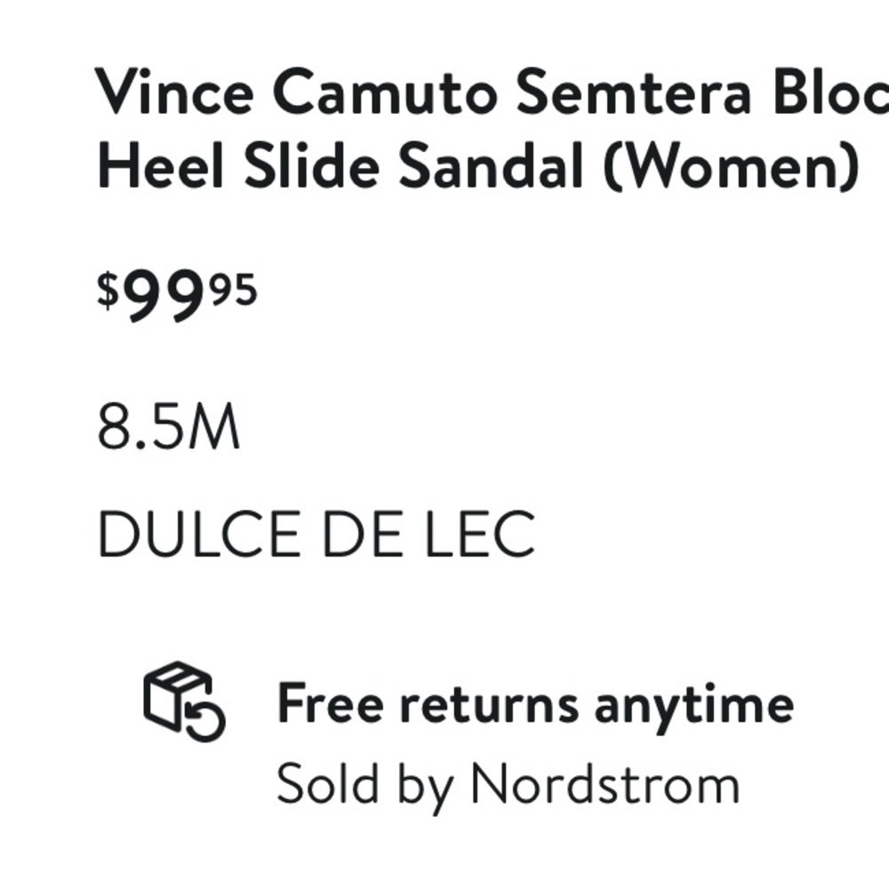 Vince Camuto Cream Block Heel Sandals